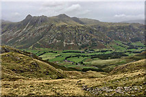 NY2804 : Langdale Pikes from just below Bleaberry Knott by Mick Garratt
