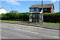 Cowbridge Road bus stop and shelter near Rock Road, St Athan