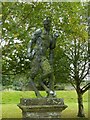 SK5453 : Newstead Abbey Gardens – statue of a male satyr by Alan Murray-Rust