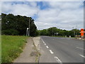 Bus stop on Lamborough Hill (B4017)