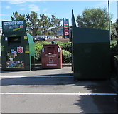 ST1167 : Donation bins near Morrisons, Barry by Jaggery