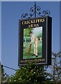 Pub sign: The Cricketers