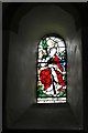 TQ6460 : Trottiscliffe, St. Peter and St. Paul Church: Stained glass window, St. Christopher 1 by Michael Garlick