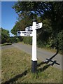 Fingerpost road sign, Farthing Lane