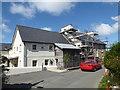 Scaffolding on a house in St Non