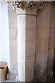 SK9446 : Church of St Nicholas - Tower Arch Pillar by Bob Harvey