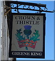 Sign for the Crown & Thistle, Headington