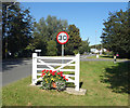 Gate, Flowers and Speed Limit