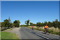 Cyclists on Worminghall Road