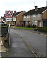 Warning sign - patrol, Wavell Drive, Malpas, Newport