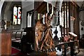 Seal, St. Peter and St. Paul Church: The oak lectern