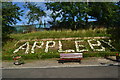 NY6820 : Station sign "Appleby" picked out in stones by David Martin