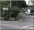 Direction sign in Boverton three-quarters of a mile from Llanmaes