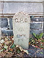 GPO cable marker on Aber Road, Llanfairfechan