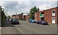 Southwest and uphill on Tachbrook Street, Leamington