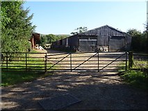 SO5785 : Farm buildings at Abdon by Philip Halling
