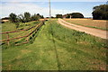 Track towards Harlaxton Lower Lodge from Lower Lodge Cottages