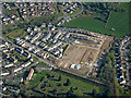 Building site on Abbey Road from the air