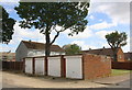 Block of 4 garages on NE side of Brighton Road