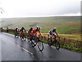 SD9581 : UCI cycle race on Kidstones Bank by Stephen Craven