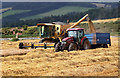 Combine harvesting at Bemersyde