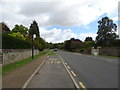 Bus stop and on Croughton Road, Aynho