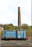 NS4408 : Old Engine and Chimney at Dunaskin by Billy McCrorie