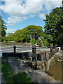 Lock gates by Station Road near Marple, Stockport