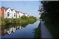 Houses overlooking Coventry Canal at Little Heath