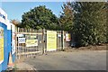 The entrance to Ware waste recycling centre