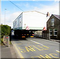 SN4324 : Wide load in transit through Peniel, Carmarthenshire by Jaggery