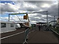 One of the staging finishing line Wales Rally GB