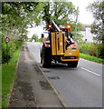 Tractor on the A485, Peniel, Carmarthenshire