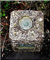 Top of an Ordnance Survey Bench Mark in the south of Peniel, Carmarthenshire