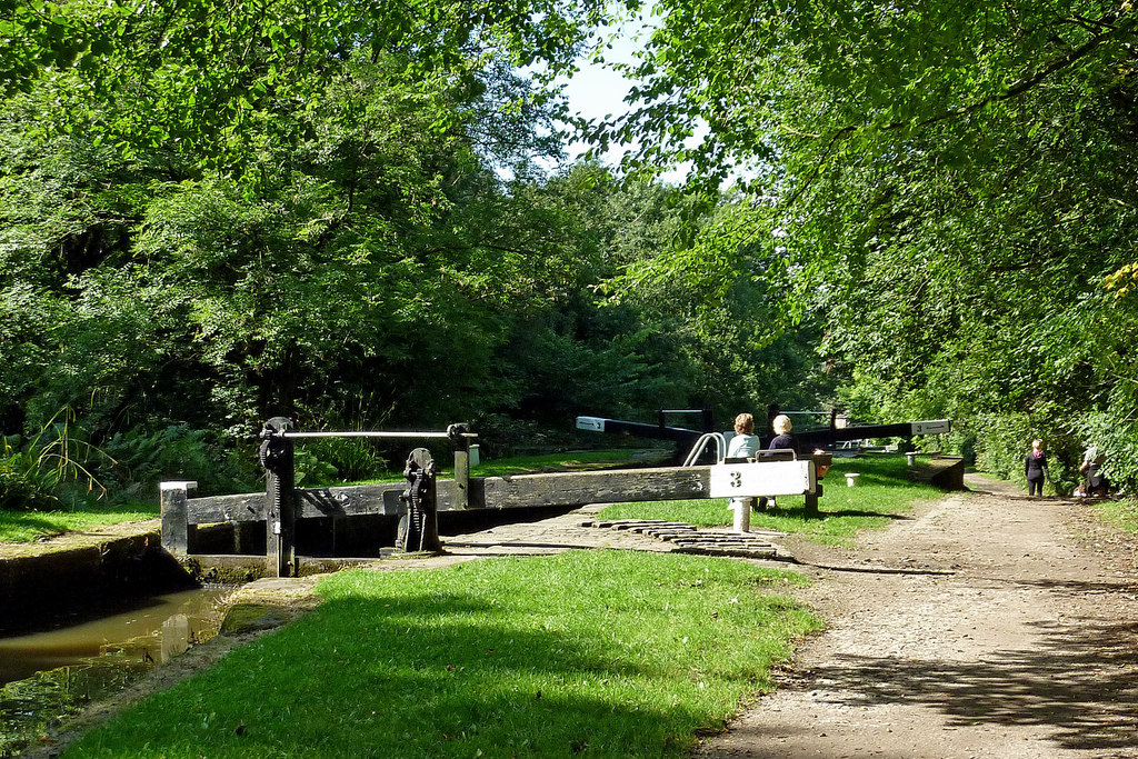 Marple Locks No 3 east of Stockport © Roger D Kidd :: Geograph Britain ...