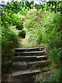 Path from Slant Lane to Cross Stone Road