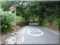 Start of 20mph zone approaching Hebden Bridge