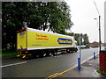 Heron Foods articulated lorry in Trethomas