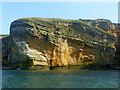NJ1670 : Cliffs near Clashach Quarry by Alan Murray-Rust