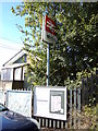 TL7818 : White Notley Railway Station sign by Geographer