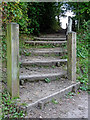 Steps by the Middlewood Way near Higher Poynton, Cheshire