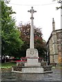 The war memorial by All Saints Church