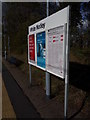 TL7818 : Sign at White Notley Railway Station by Geographer