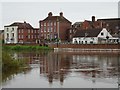 A swollen River Severn at Upton-upon-Severn