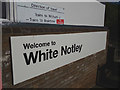 Sign at White Notley Railway Station