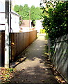 Exit path from Whitchurch (Cardiff) railway station