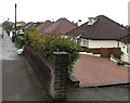 ST1680 : Bungalows below the west side of Pantbach Road, Rhiwbina, Cardiff by Jaggery