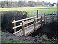 Pompren ym Mronwydd / Footbridge in Bronwydd