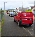 Royal Mail van, Lon-y-deri, Rhiwbina, Cardiff