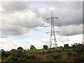 H9216 : The North-South Interconnector power lines approaching Donaldson's Road, Creggan by Eric Jones